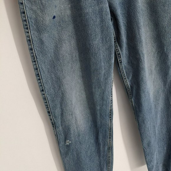 Levis VTG Loose Fit 545 Jeans 34x34 Gold Tab High Rise Denim 100% Cotton Blue - Picture 5 of 12